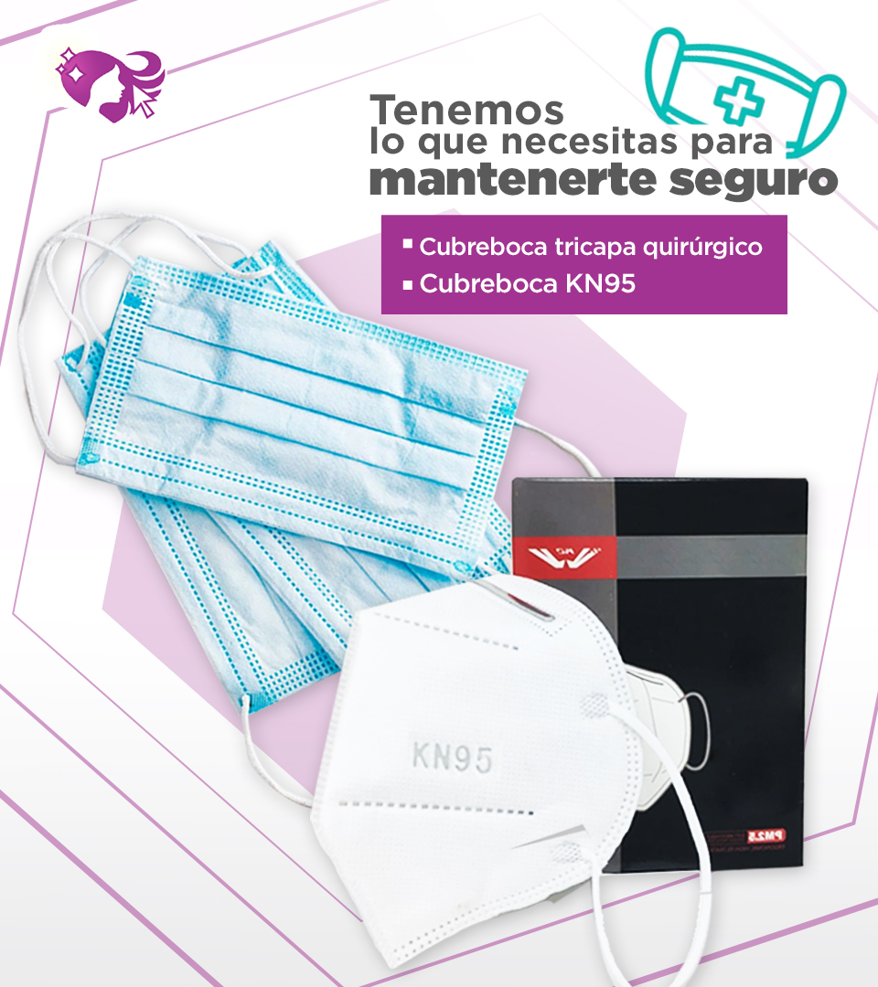 Kisha Beauty Supply cubrebocas triple capa kn95 mobile